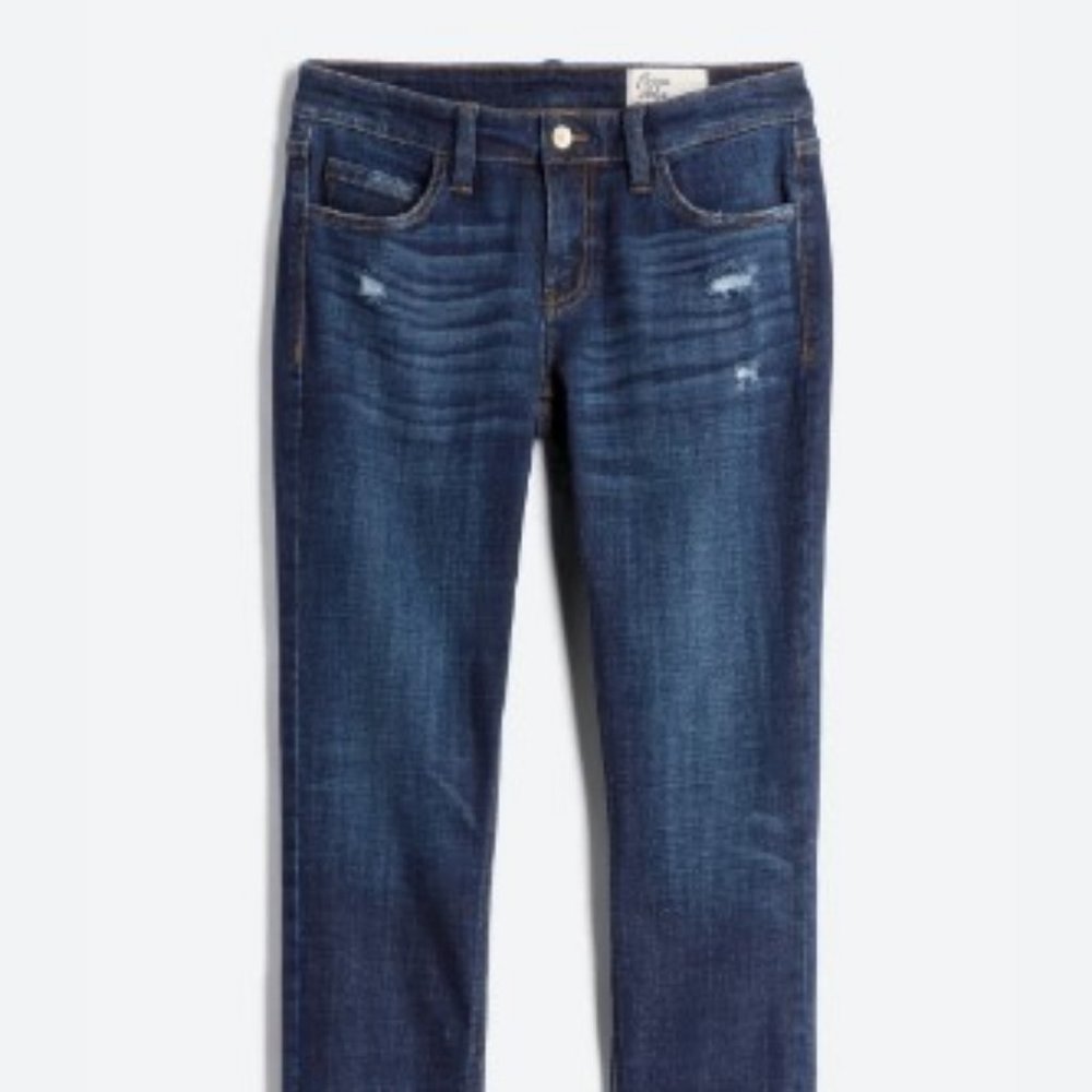 Cosmic Blue Love Adrienne Boyfriend Distressed Jean